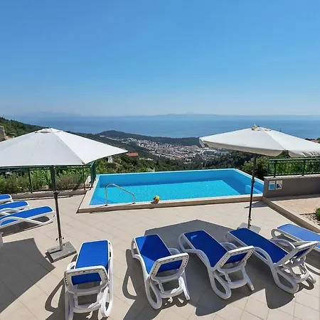 Makar,heated Pool,gym,grill,seaview Вилла