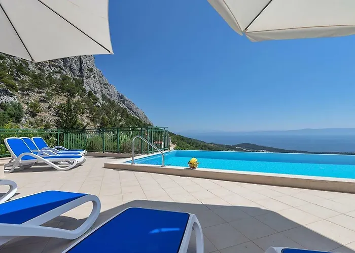 Vila Makar,heated Pool,gym,grill,seaview